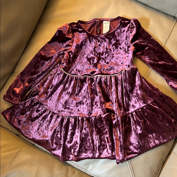 OshKosh B'gosh Other - OshKosh B'gosh Velvet Kids Holiday Dress in Deep Purple 2t